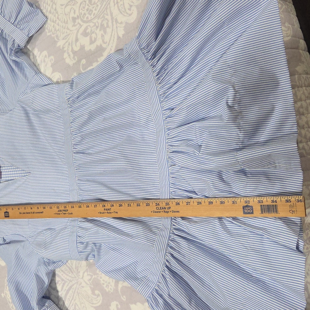 Gretchen Scott Designs Blue And White Striped Dress. Great Condition! - Picture 10 of 11